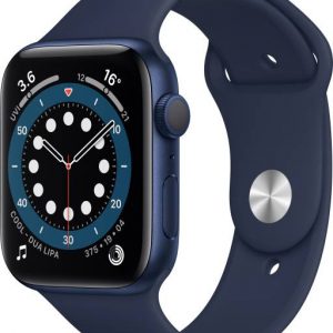 Apple Watch Series 6 GPS 44 mm Blue Aluminium Case with Deep Navy Sport Band