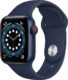 Apple Watch Series 6 GPS + Cellular 40 mm Blue Aluminium Case with Deep Navy Sport Band